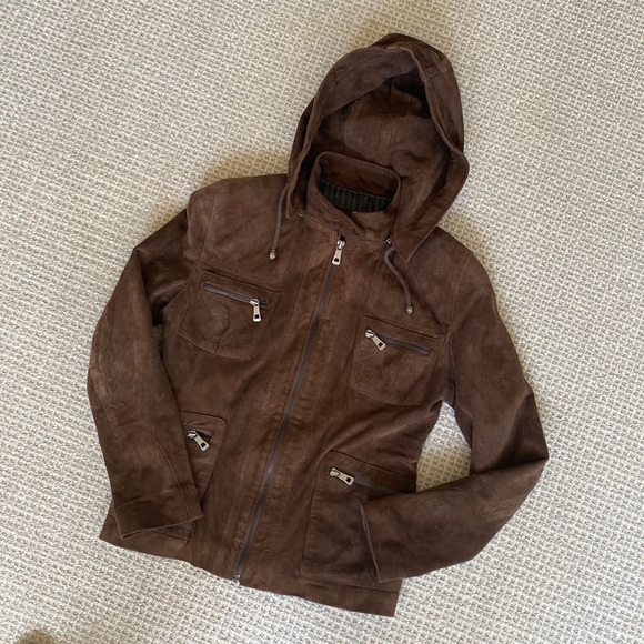 ❌❌SOLD❌❌  Genuine Suede Jacket - Picture 1 of 9